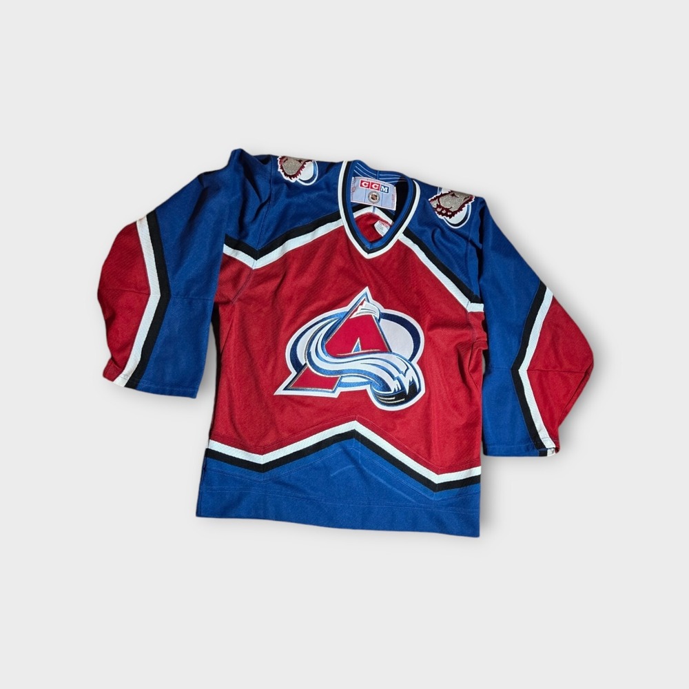 Hockey Vintage Jersey 90s CCM Colorado Avalanche NHL Men Size S